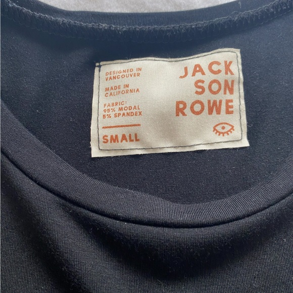 Jackson Rowe Black Knot Front Tee Shirt Size Small - Picture 5 of 5